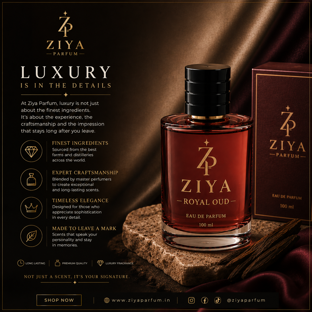 ZIYA ROYAL OUD — Eau De Parfum 100 ml